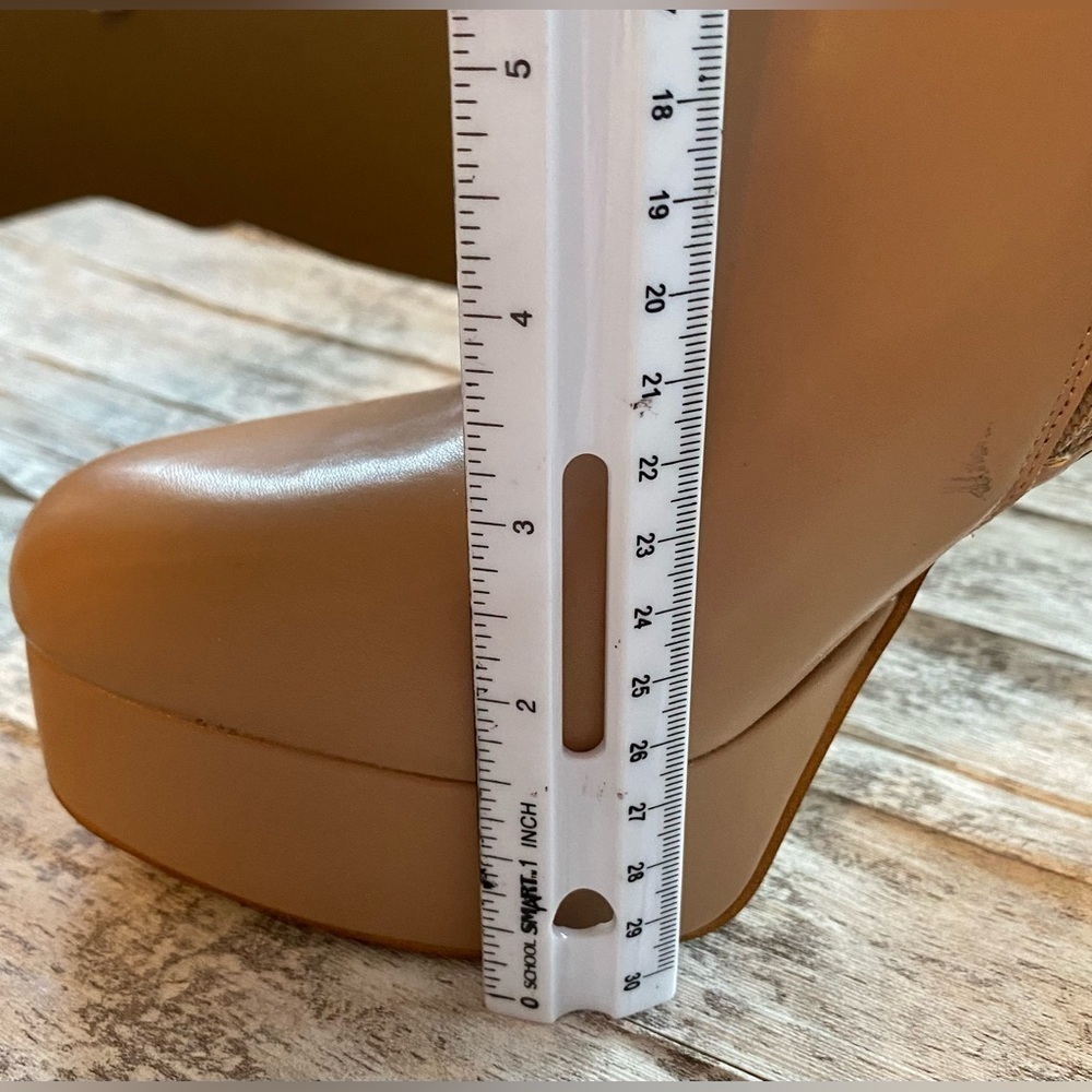 NEW w/Tags INC Womens Beige Platform Comfort Alize Round Toe Booties Women's 8 - Picture 10 of 10